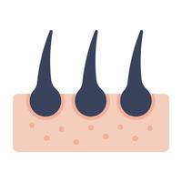 A unique design icon of follicle vector