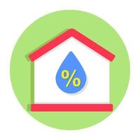 Perfect design icon of home humidity vector