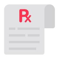 Trendy design icon of rx, medical instructions vector