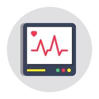 A unique design icon of ecg monitor vector
