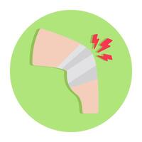 design of knee pain vector