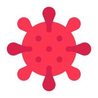 Flat design icon of COVID-19 vector
