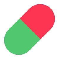 An editable design icon of capsule vector