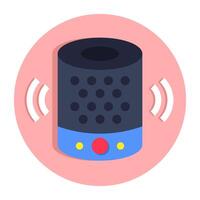 Premium design icon of smart speaker vector