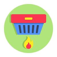 Perfect design icon of fire detector vector