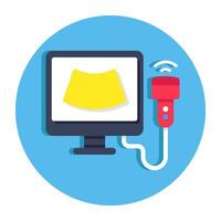 Modern design icon of ultrasound vector