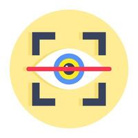 A trendy design icon of eye Scan vector
