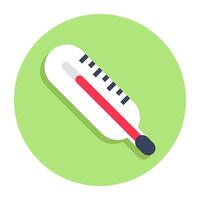 An editable design icon of digital thermometer vector