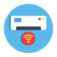 A trendy design icon of smart ac vector