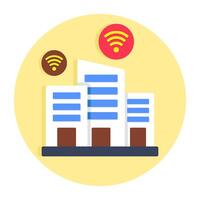 Perfect design icon of smart building vector