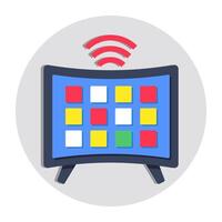 An icon design of smart lcd vector