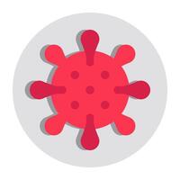 Flat design icon of COVID-19 vector
