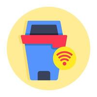 Perfect design icon of smart trash vector