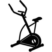 Foldable Elliptical Silhouette on White Background vector