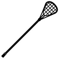 Lacrosse Stick Silhouette on White Background vector