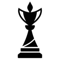 Salsa Trophy Silhouette on White Background vector
