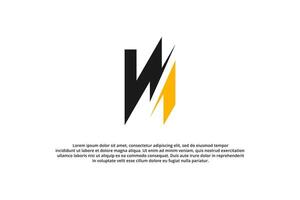 flash and electricity letter h logo vector