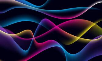 Abstract colorful neon background with shining wires. Magic empty space. soft light. vector