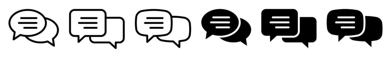Chat icon. Talk speech bubble icon. Dialogue balloon icon. Comment sign. vector