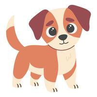 Cute dog, pet, hand drawn illustration vector