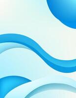Abstract blue color wave background. Wallpaper design vector