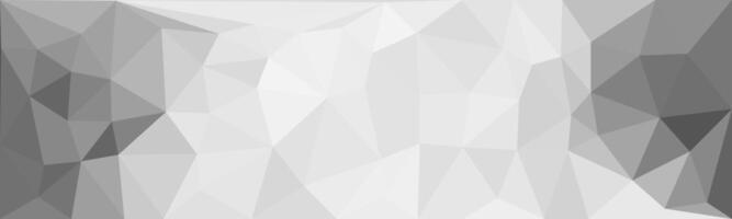 A grayscale abstract polygonal background with various shades of gray forming a dynamic and minimalist low-poly design, creating a clean and modern visual aesthetic. vector