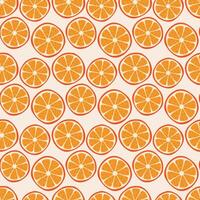 Orange slice of citrus. Abstract tangerine fruit circle vector