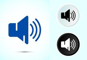 Volume Icon Illustration, Sound Icon For Apps and Websites vector