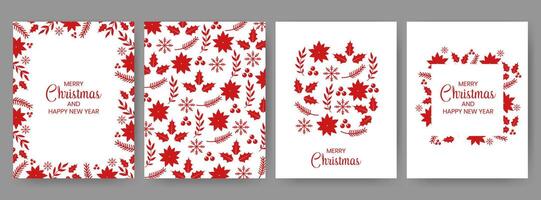 Merry Christmas and Happy New Year design vector