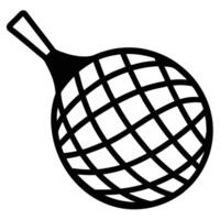 Dodgeball Net Silhouette on White Background vector