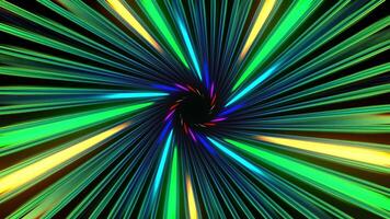 Multicolor Amazing Neon Spiral Tunnel Background VJ Loop in 4K video