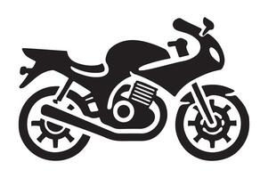Dynamic Motorbike Silhouette for Action Graphics vector