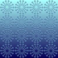 Blue winter background with snowflakes pattern vector