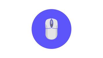 Computer mouse icon for web and mobile video