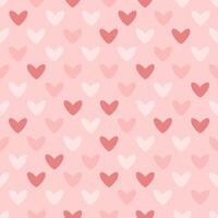 Pink heart pattern for Valentine's Day. Heart pattern on pink background. Wrapping, packaging in flat style. EPS 10 vector