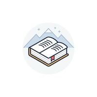 a book icon on a white background vector