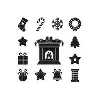 a white background with ten silhouette vector