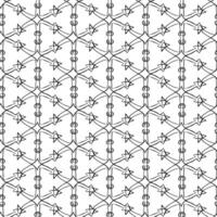 Seamless geometric pattern with anchors in black and white vector