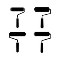 paint rollers icon design vector