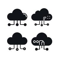 Cloud Computing Icons vector