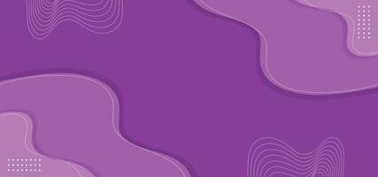 Abstract Modern Wavy Lines with Purple Gradient - Futuristic Background Design vector