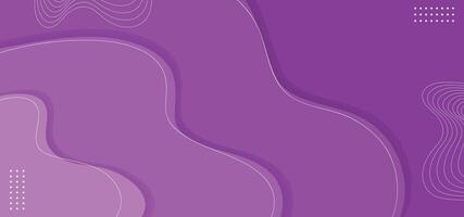 Abstract Modern Overlapping Wavy Lines with Purple Gradient - Futuristic Background Design vector