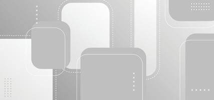 Modern Gradient Grey Round Shapes with White Line Background - Illustration vector