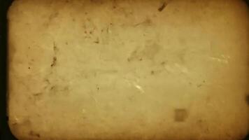 Animation showcasing the effect of burning old film against a black background, creating a vintage and distressed look video
