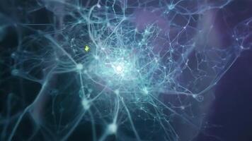 Complex neural networks transmit signals, illustrating the intricate processes of communication and connection in the brain video