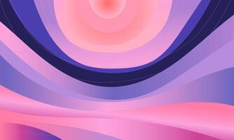 Abstract background with pink and blue waves vector