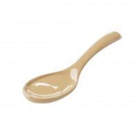 A simple beige spoon, perfect for serving and enjoying various dishes. png