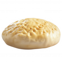 A fresh round piece of dough perfect for baking delicious bread or pizza. png