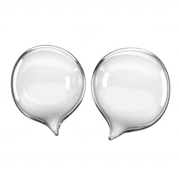dos lustroso habla burbujas ideal para comunicación conceptos y diálogo elementos. png