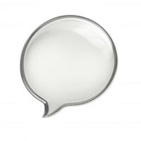 Stylish speech bubble design for modern communication and dialogue visualization. png